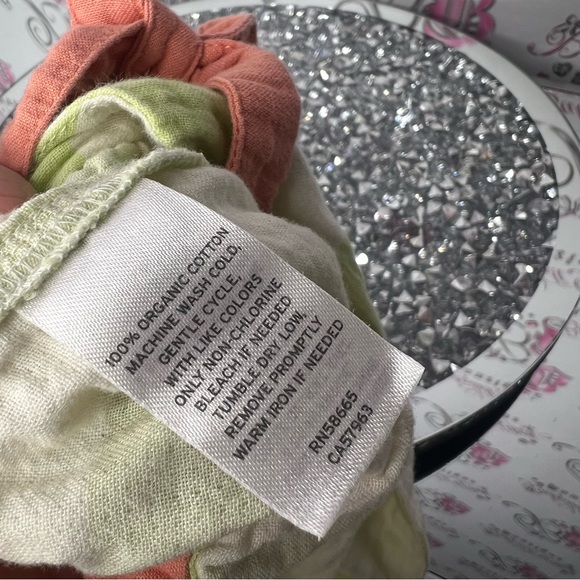 Open edit jumpsuit pants suit jumper striped cream lime green and orange tie - Picture 8 of 9